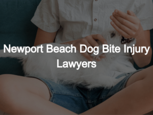 Newport Beach Dog Bite Injury Lawyers