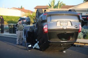 Car collision due to distracted driving